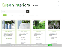 Tablet Screenshot of greeninteriors.co.uk